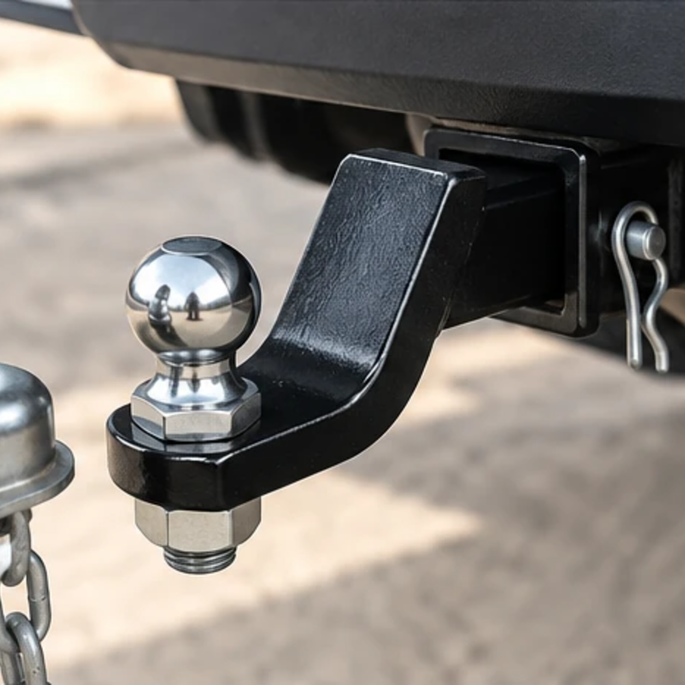 Soporte de bola con caída de 2 pulgadas instalado con bola